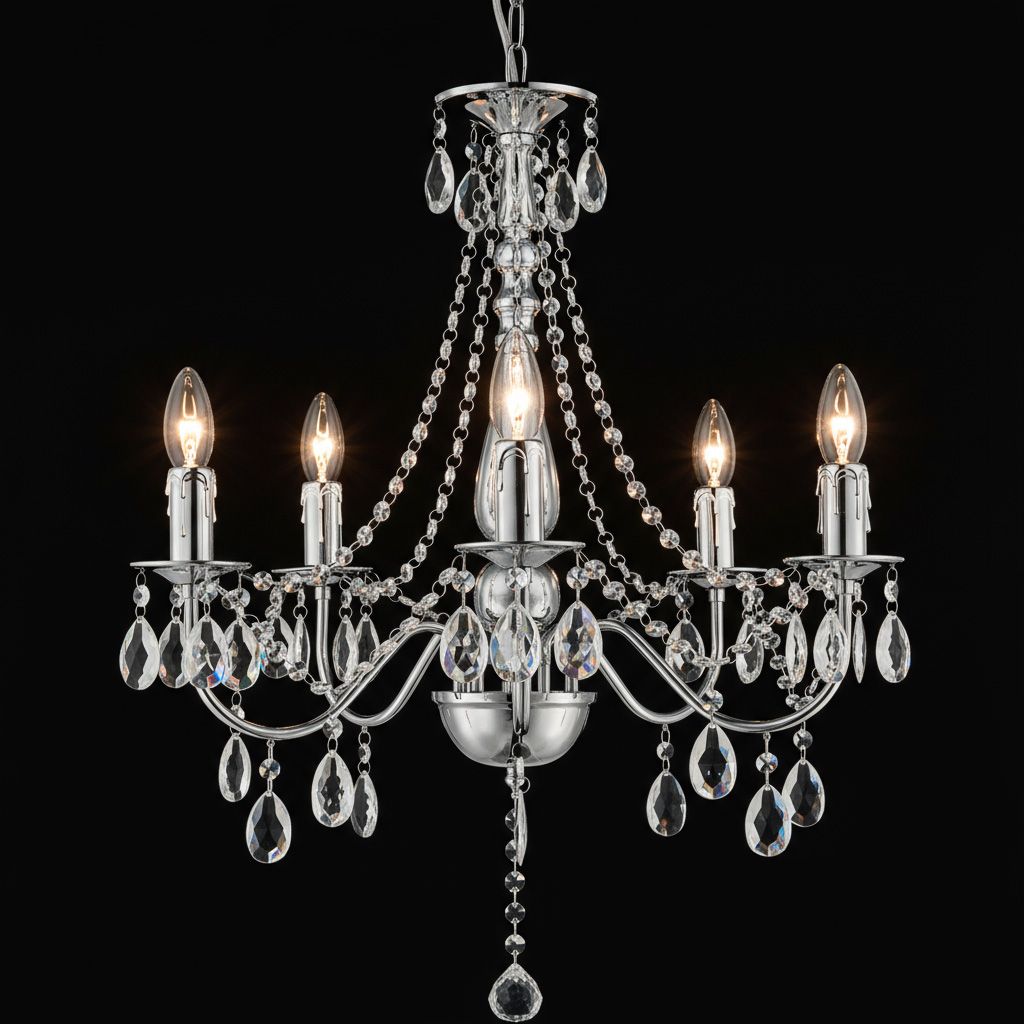 Lampada Da Soffitto Ebt014-5cp Chrome