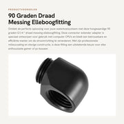 Adattatore di estensione per connettori - 90 Gradi - Fitting a goccia in rame - Ideale per sistemi di raffreddamento acqua - G1/4 '' - Alta qualità -