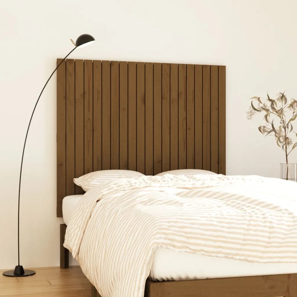 Testiera da Parete Ambra 127,5x3x110 cm Legno Massello di Pino