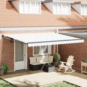 Tenda da Sole Bianco 450 x 300 x 165 cm Poliestere e Metallo 3330994