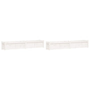 Fioriera aiuola rialzata fioriera aiuola giardino terrazza set da 2 legno massello di pino bianco 02_0039039