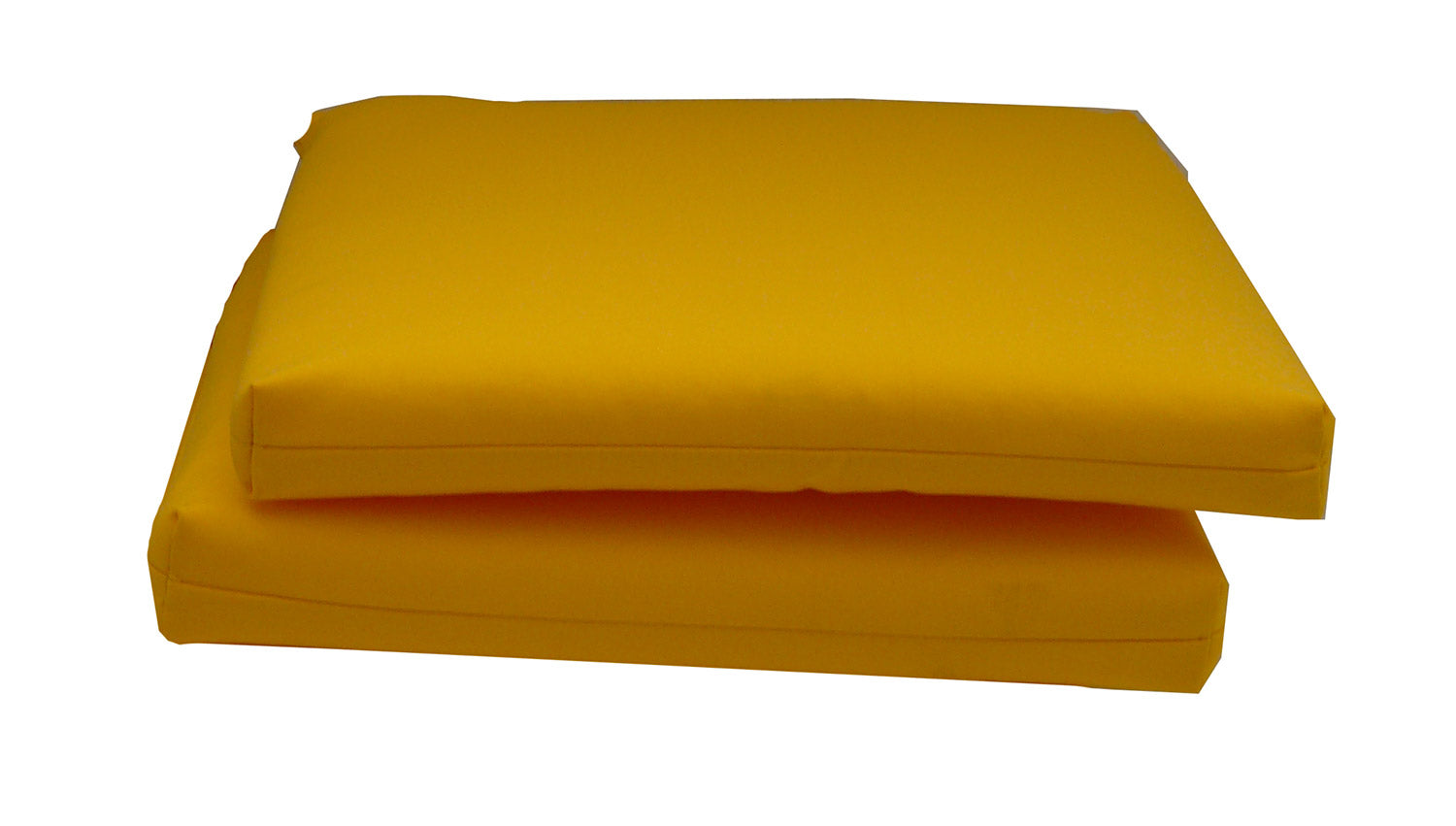 Set 2 Cuscini per Sedia da Giardino 40x40x5 cm in Dralon Allegro Giallo