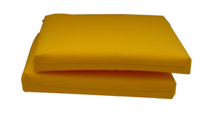 Set 2 Cuscini per Sedia da Giardino 40x40x5 cm in Dralon Allegro Giallo