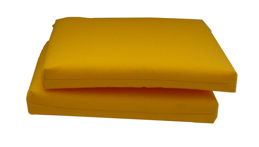 Set 2 Cuscini per Sedia da Giardino 40x40x5 cm in Dralon Allegro Giallo