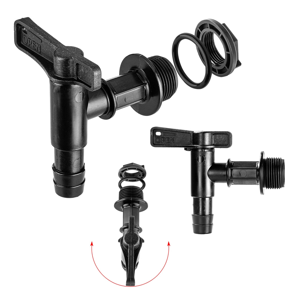 Rubinetto da giardino KADAX 3/4 per serbatoio di acqua piovana con valvola a barilotto
