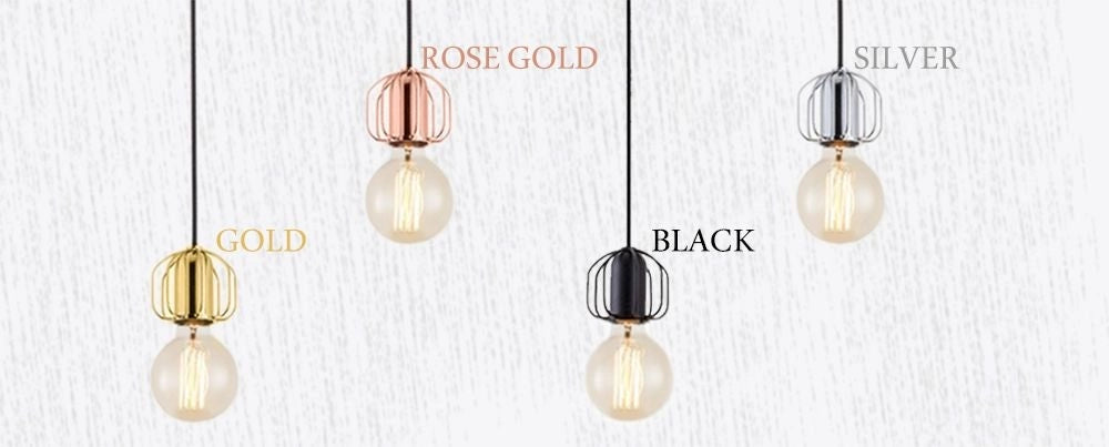 Lampada Da Soffitto Singola Loft Black APP591-1CP