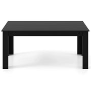 Tavolo da pranzo 160 x 80 x 76 cm per 6-8 persone stabile e comodo stile moderno legno nero 20_0017056