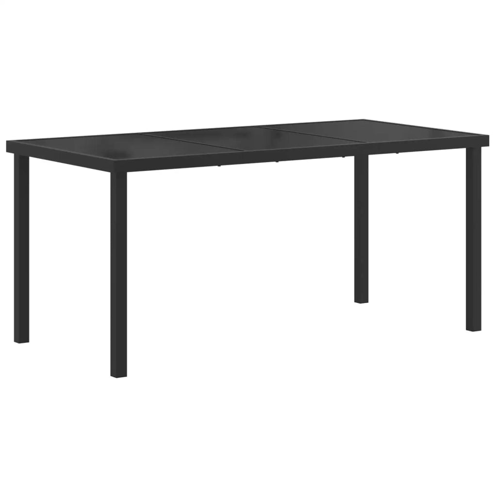 Set da Pranzo per Giardino 9 pcs Nero e antracite 3448909