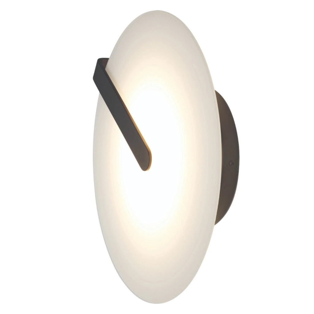 Applique/plafoniera Nuvola nero/bianco Ø43 LED 18W dimmerabile
