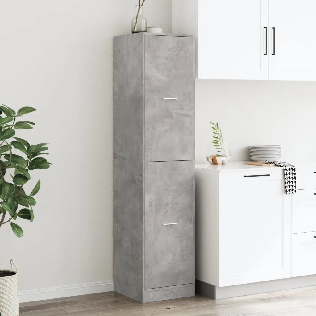 Armadietto da Farmacia Grigio Cemento 40x41x174,5 cm Truciolato 3309648