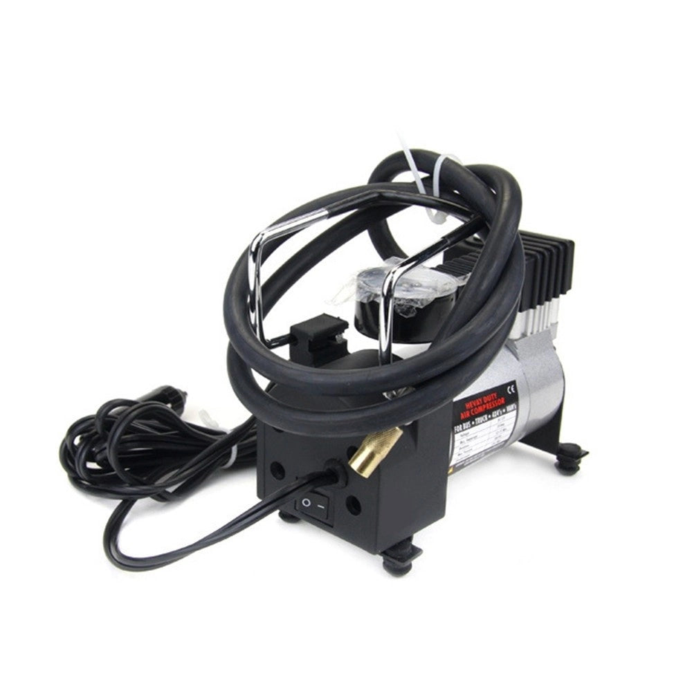 Trade Shop - Mini Compressore Portatile 12v 150psi Auto Moto Scooter Bici Manometro 10bar -
