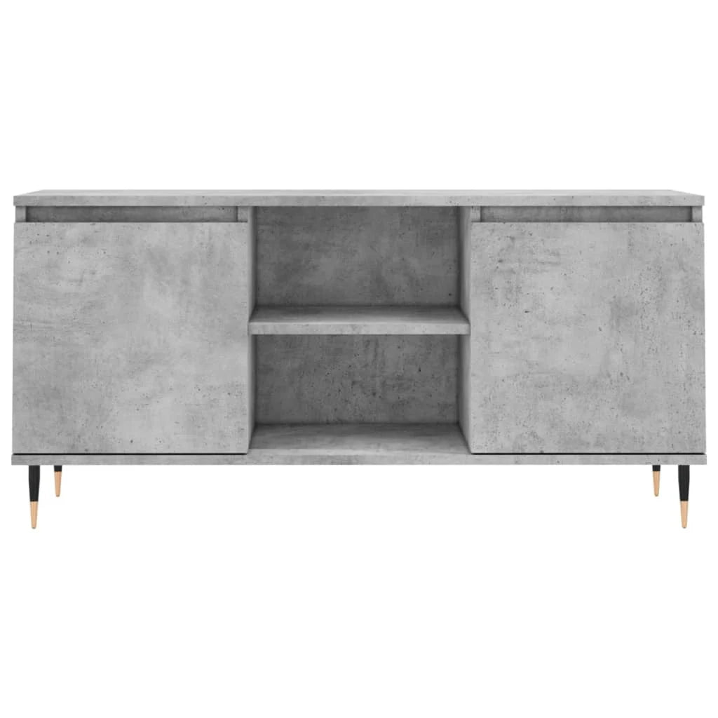 Mobile TV multimediale mensola TV credenza TV sala da pranzo soggiorno camera da letto 104 x 35 x 50 cm legno ingegnerizzato grigio 02_0025659