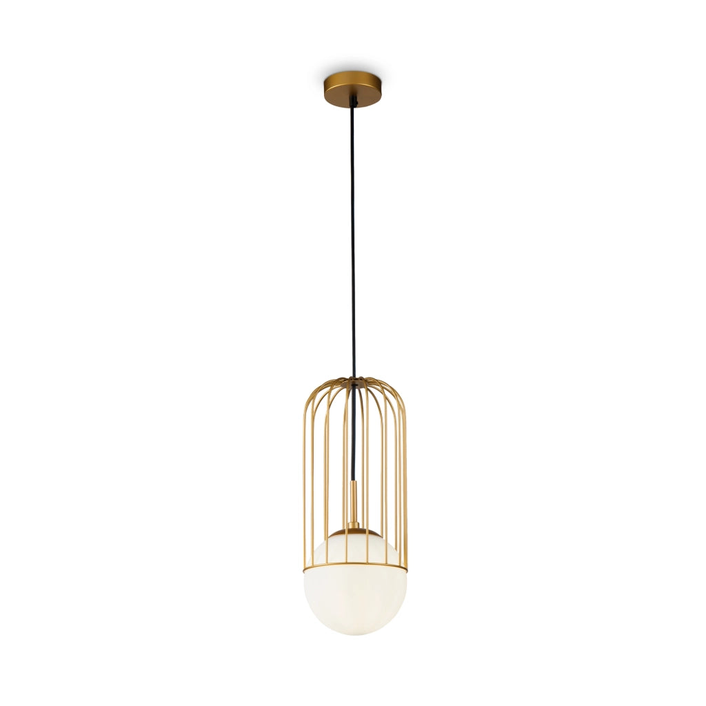 Lampada a sospensione Maytoni Telford oro sfera Ø15