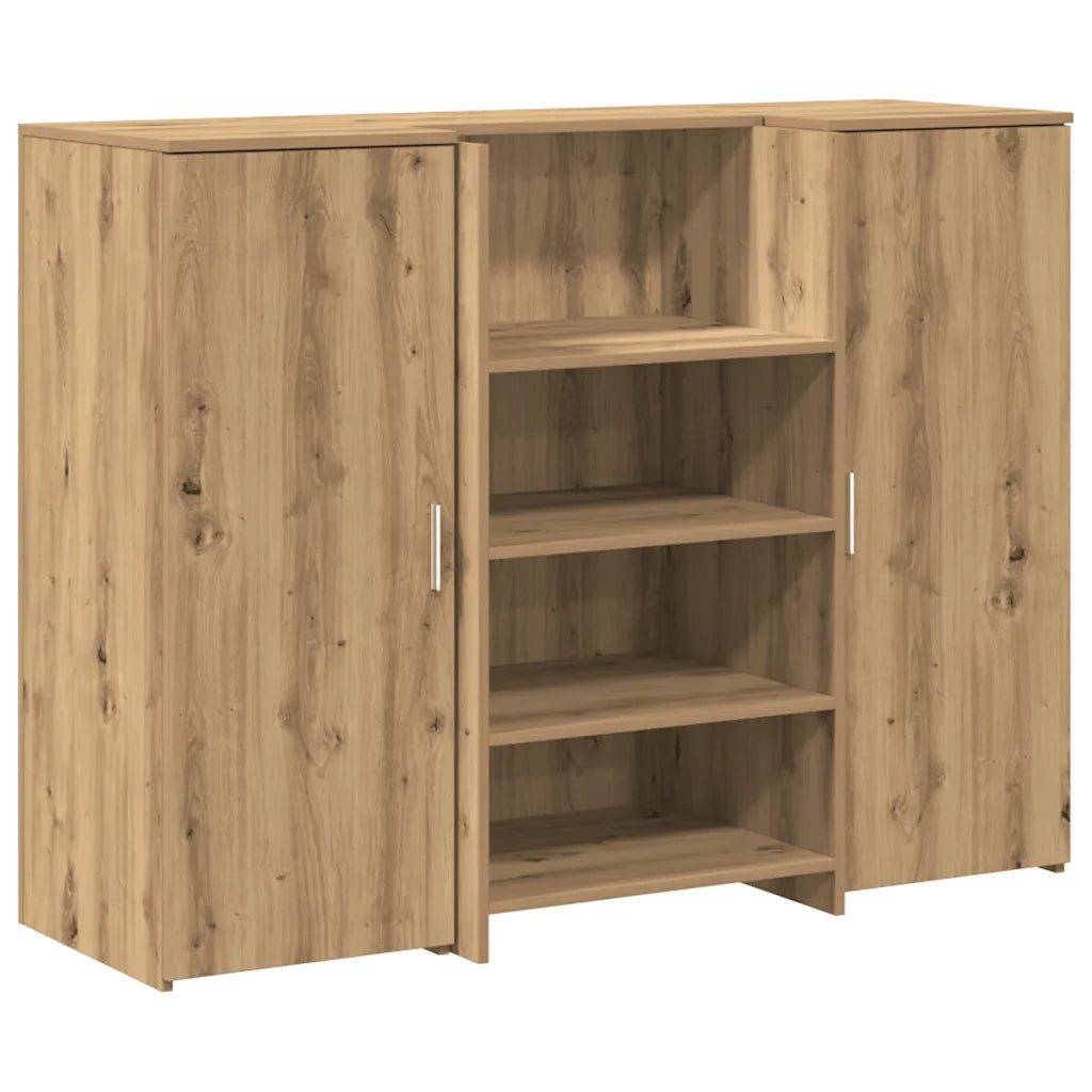 Banco Reception Rovere Artigianale 135x50x103,5cm in Truciolato 3324195