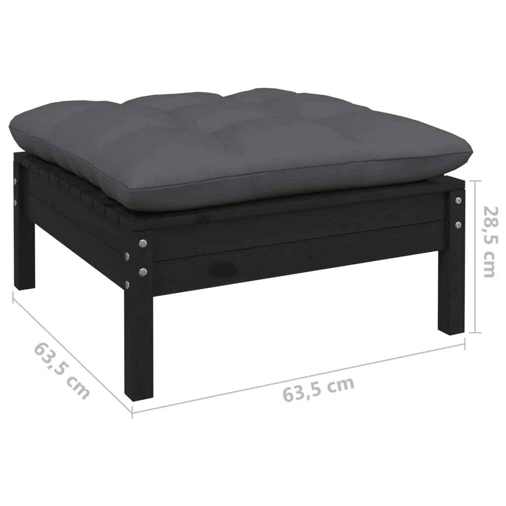 Set di mobili da giardino mobili da esterno set da 3 pezzi con cuscini legno di pino antracite 02_0015918