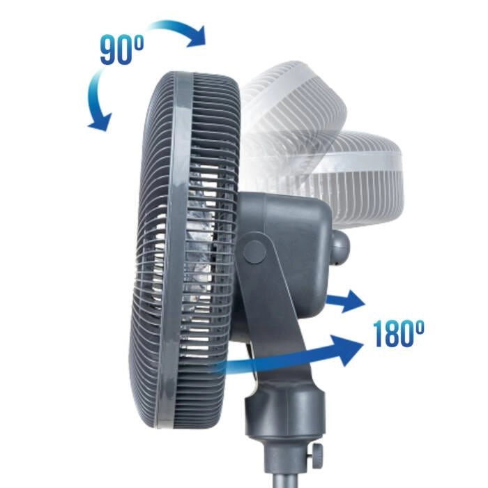 Ventilatore a piantana 40 cm con oscillazione 3D, 6 velocità, timer 7.5 ore, telecomando, funzione aromaterapia - SOGO