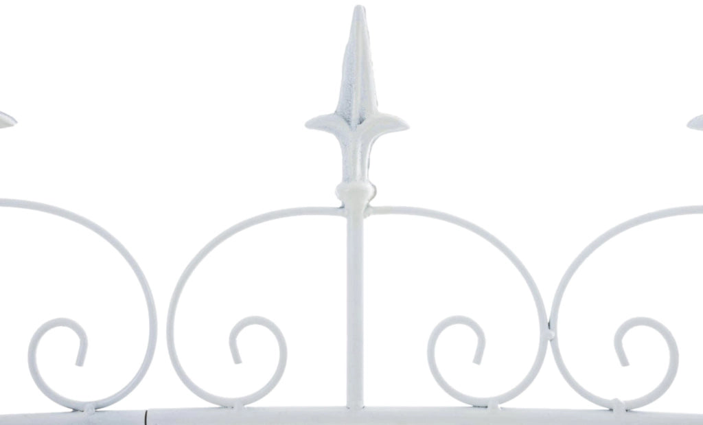 Set di 4 recinzioni da giardino Mangold bianco