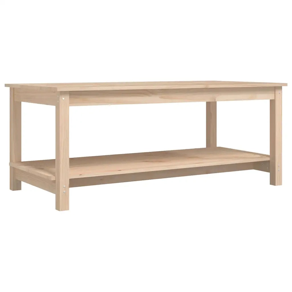 Tavolino da Salotto 110x55x45 cm Legno Massello di Pino 822272