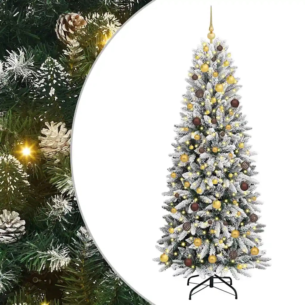 Albero di Natale artificiale con 300 LED Bianco 210 cm