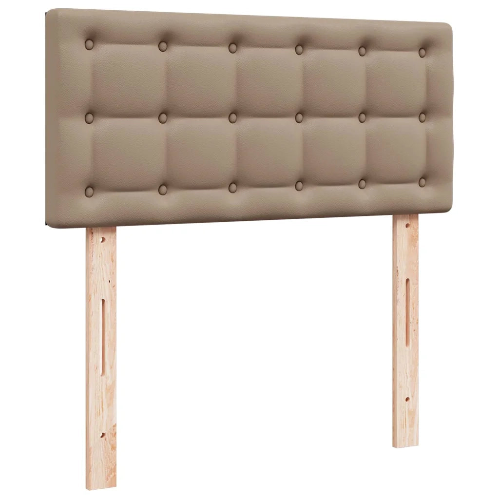 Letto Pouf con Materasso Cappucino 80x200 cm Similpelle 3311277