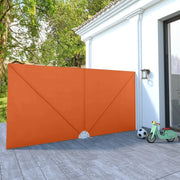 Tenda Laterale per Terrazza Pieghevole-Tenda parasole per balcone Terracotta 400x200 cm