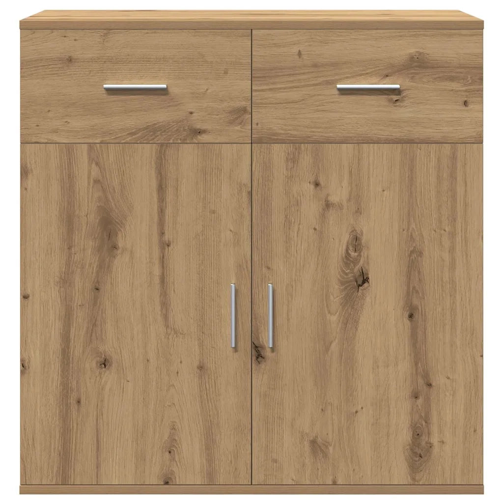 vidaXL Credenza rovere artigianale 79 x 38 x 80 cm Legno multistrato