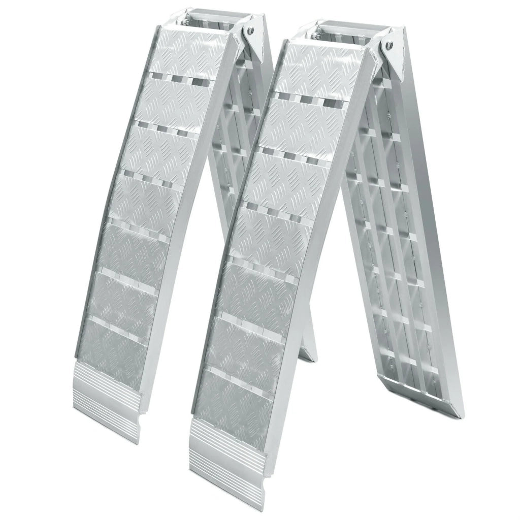 Set di 2 rampe di carico 228 cm 1360 kg rampa di carico/rotaia di accesso pieghevole in alluminio per moto/ATV 16_0001225