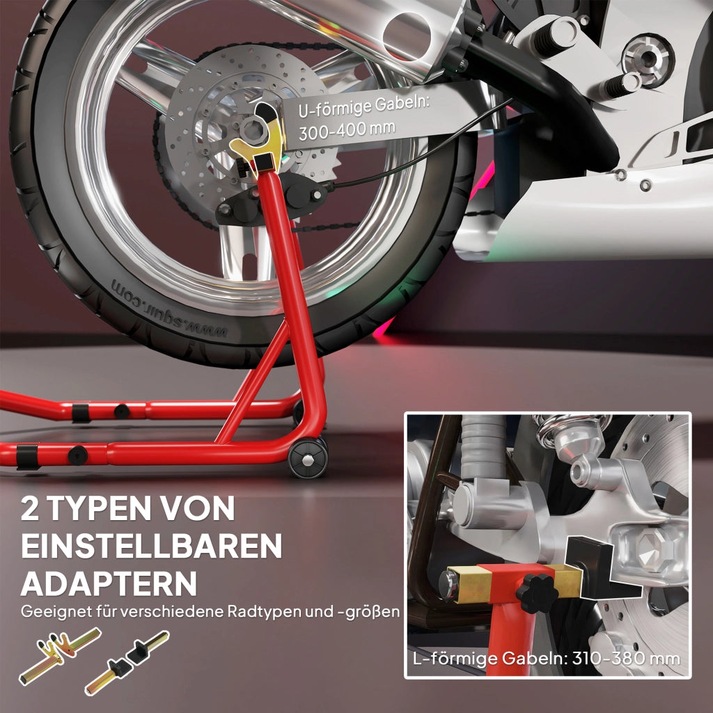 Cavalletto Moto ¨C zephmum ¨C Rosso Acciaio 544kg