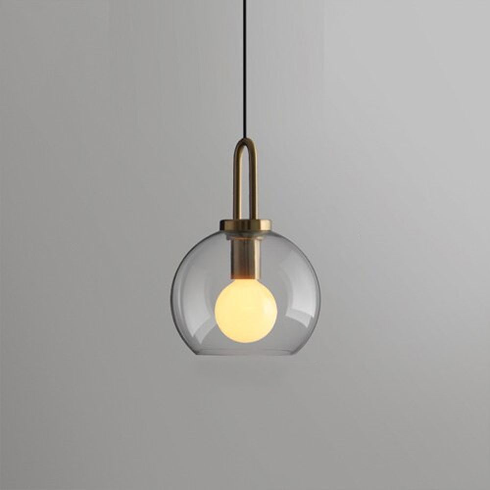 Lampada Da Soffitto Sospensione Sfera Di Vetro 20cm APP629-1CP