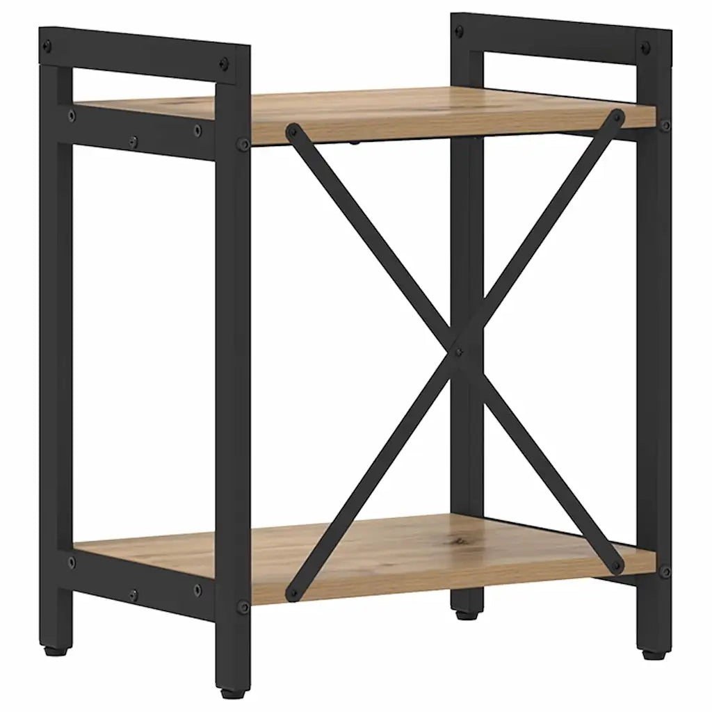 vidaXL Libreria rovere artigianale 40 x 30 x 48.5 cm Legno multistrato