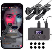 Auto Clicker per Smartphone - 130 velocità impostabili - batteria integrata - espandibile fino a 5 tasti - modalità di velocità casuale - completamente silenzioso - Adatto per likes TikTok Live, gioco mobile (Due tasti)