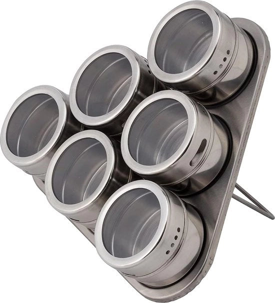 Set di contenitori per erbe contiene 6 contenitori per erbe con dimensioni 6,5 x 4,5 cm