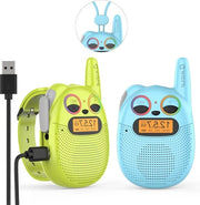 Radio a Mano per Bambini FM USB Ricaricabile con Raggio di Azione 2 km 10 Suoni 10 Canali Frequenza FM 88-108 MHz Codice Prodotto: 123456