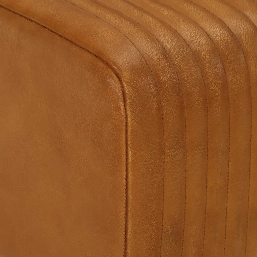 vidaXL Panca Bok Marrone 107cm Vera Pelle di Capra e Massello di Mango