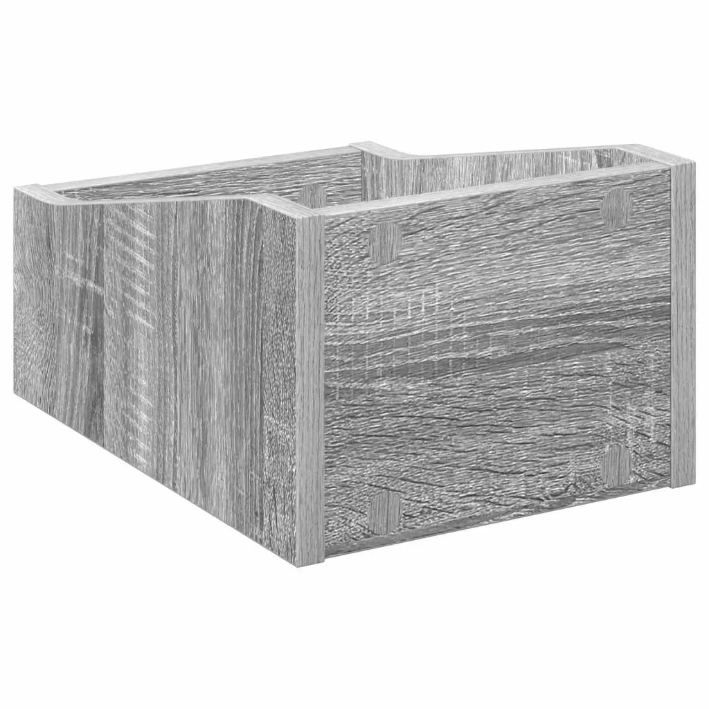 Scatola per dischi LP Sonoma grigio 23 x 33 x 16 cm 8012788