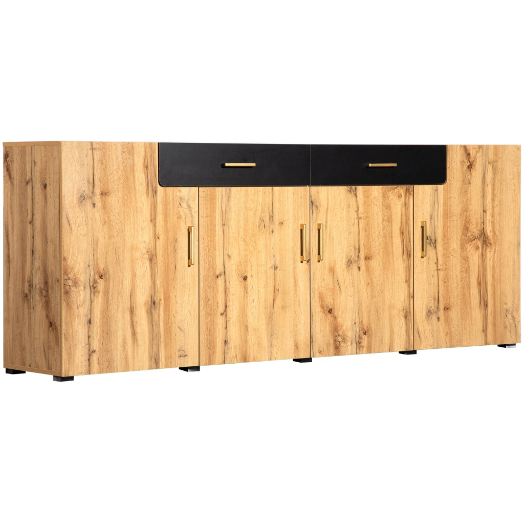 Credenza sideboard 208 x 39;5 x 80 cm in truciolare; colore marrone