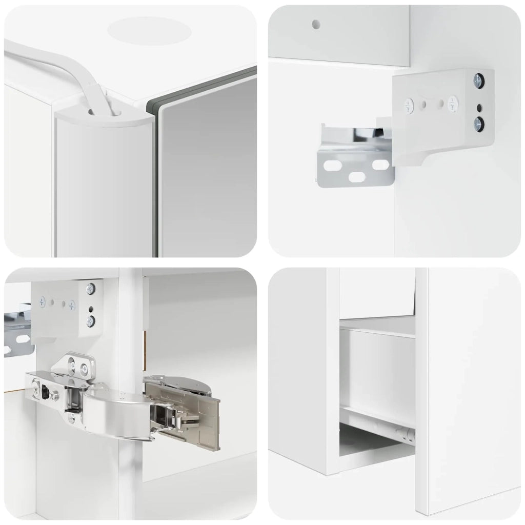 Set di mobili per il bagno 5 pcs Bianco 3406767