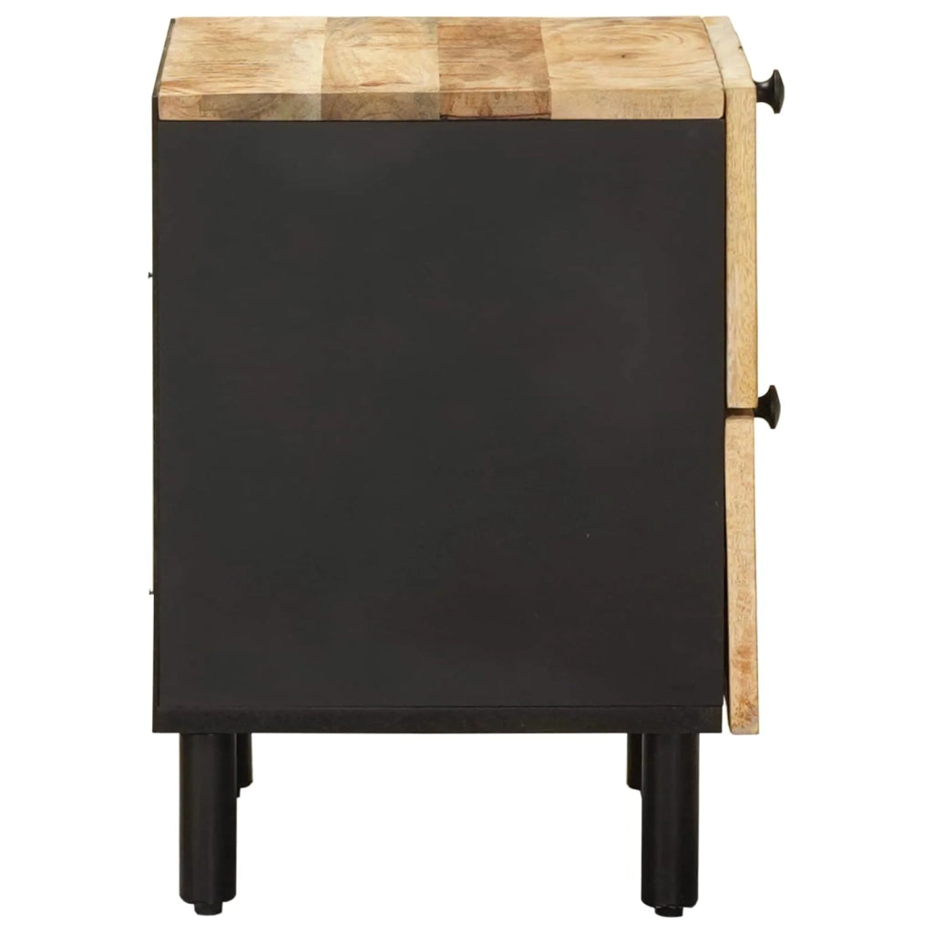 Comodino Naturale 40 x 33 x 46 cm Legno di mango massello 4018842