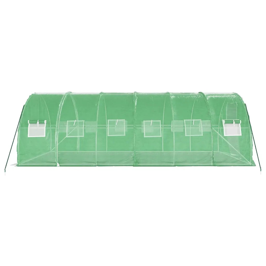Serra con Telaio in Acciaio Verde 18 m² 6x3x2 m 3188040