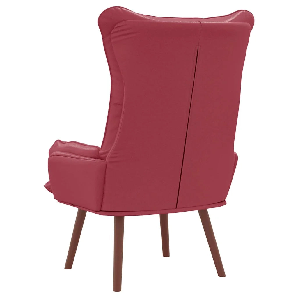 poltrona Rosso Vino 69 x 74 x 93 cm Pelle Artificiale 42001860
