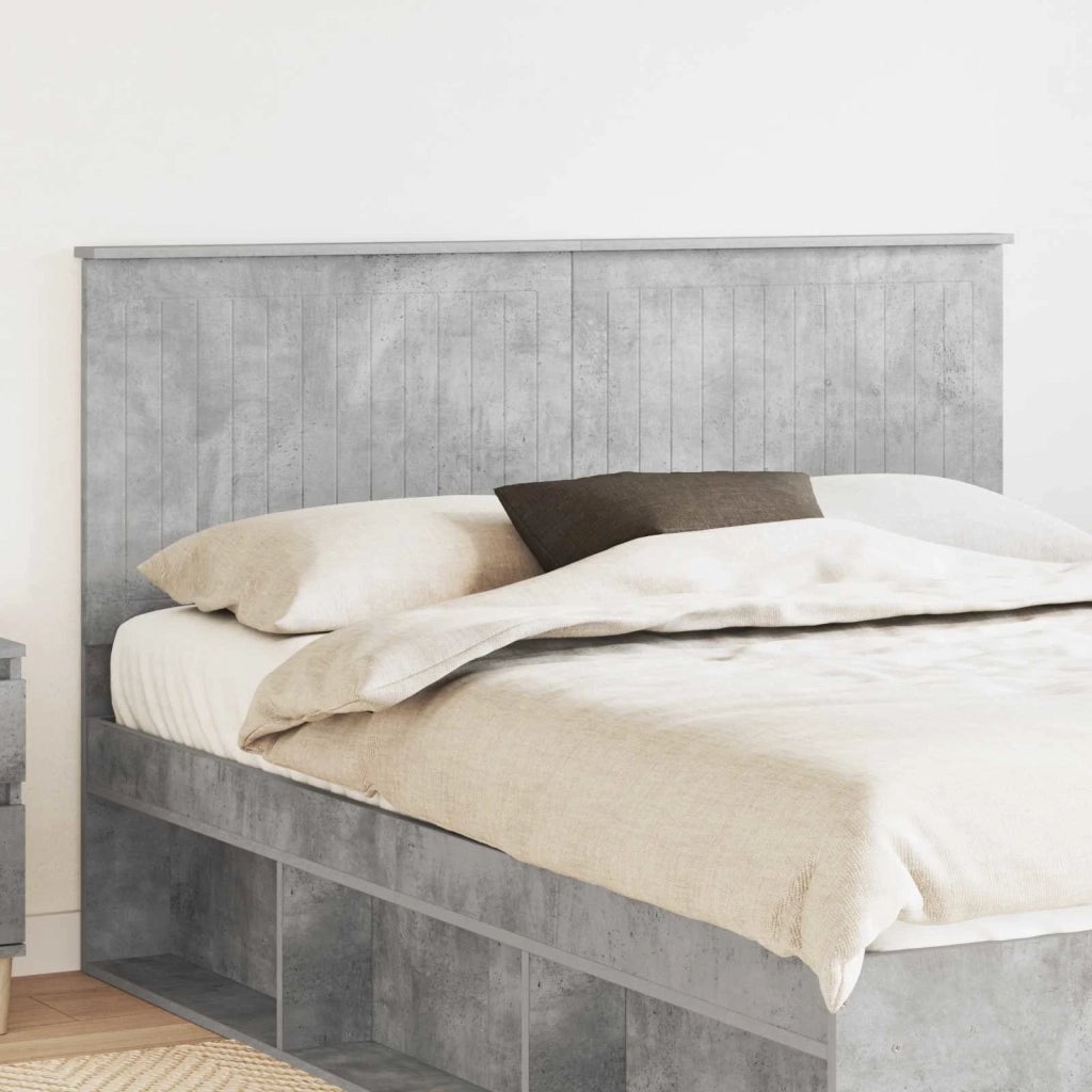 Testiera con testiera Grigio cemento 150 cm Legno multistrato 887751