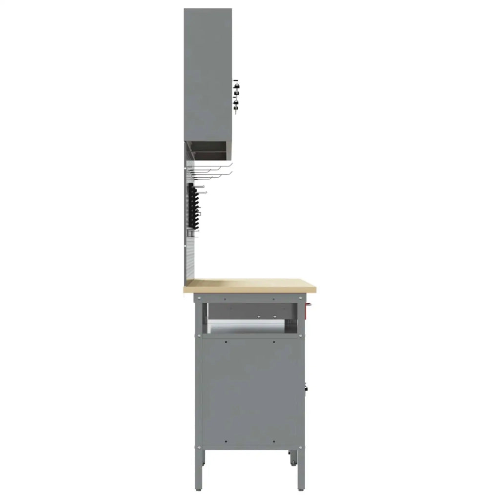 Set banco da lavoro con cassetto 8 pcs Rosso e Grigio 3321497