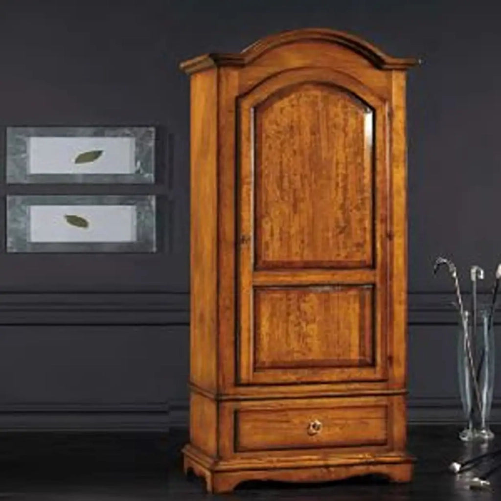 Armadio in legno massiccio 1 anta mod Rovigo arte povera noce Bassano