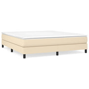 Letto matrimoniale | Letto per adulti | Struttura Letto a Rete a Molle Crema 180x200 cm in Tessuto