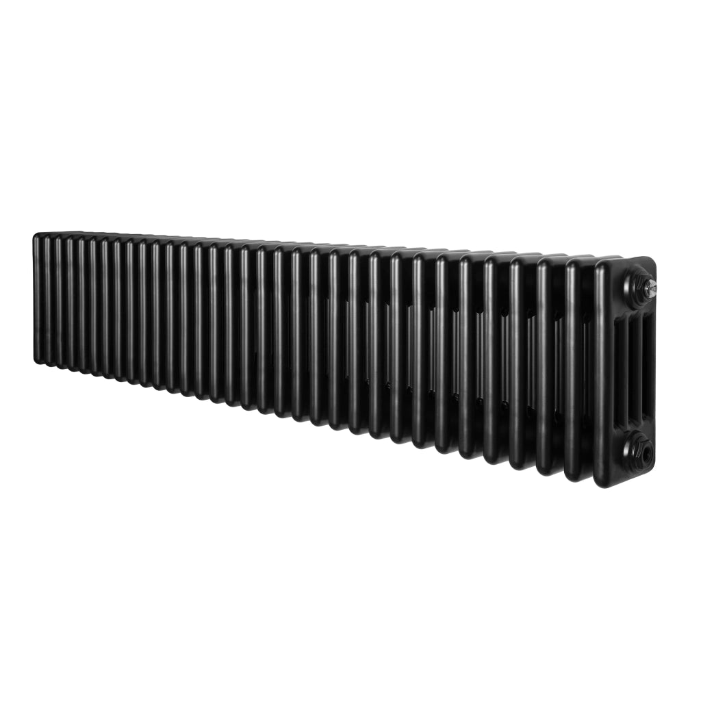 Radiatore Tradizionale 4 Colonne Orizzontale Nero 300 x 1505 mm