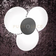 CLOVER APPLIQUE-PLAFONIERA D.70 CM 6 LUCI GRIGIO ANTRACITE 1114-70-GA