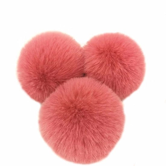 Pomponi in Plastica 10 pz 6 cm - Facili da Attaccare - Decorazione per DIY - Decorazioni per Feste - Accessori per Decorazione
