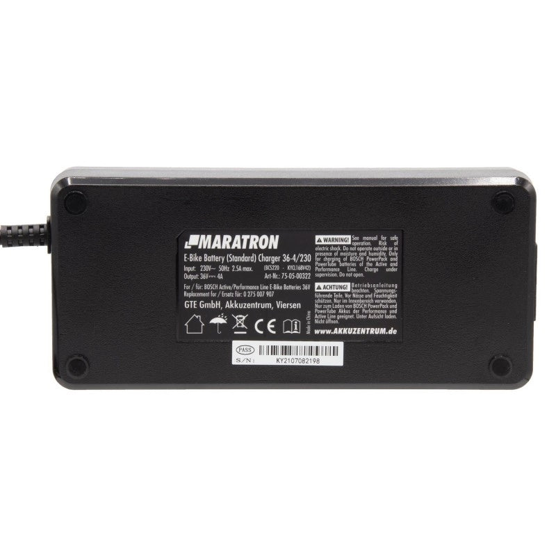 Caricabatterie 36-4/230 per Bosch Active/Performance Line (0275007907) di MARATRON