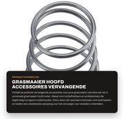Set di sostituzione di setole - 5 pezzi - parti universali di boschiera - robuste e resistenti - altezza 5,2 cm - avvertimento di sicurezza - setole per trimmer