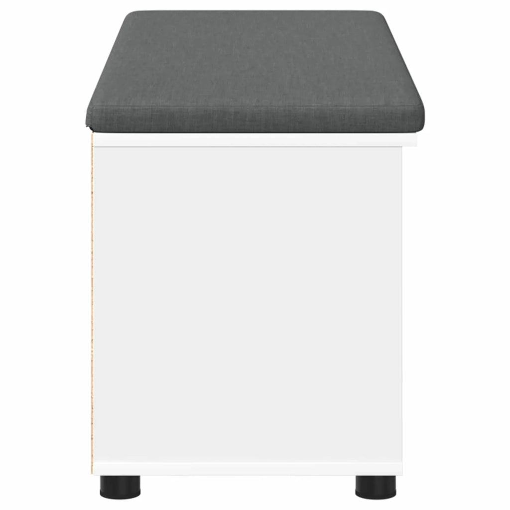 Panca per ingresso con cuscino Bianco 100 x 38 x 46 cm 891512